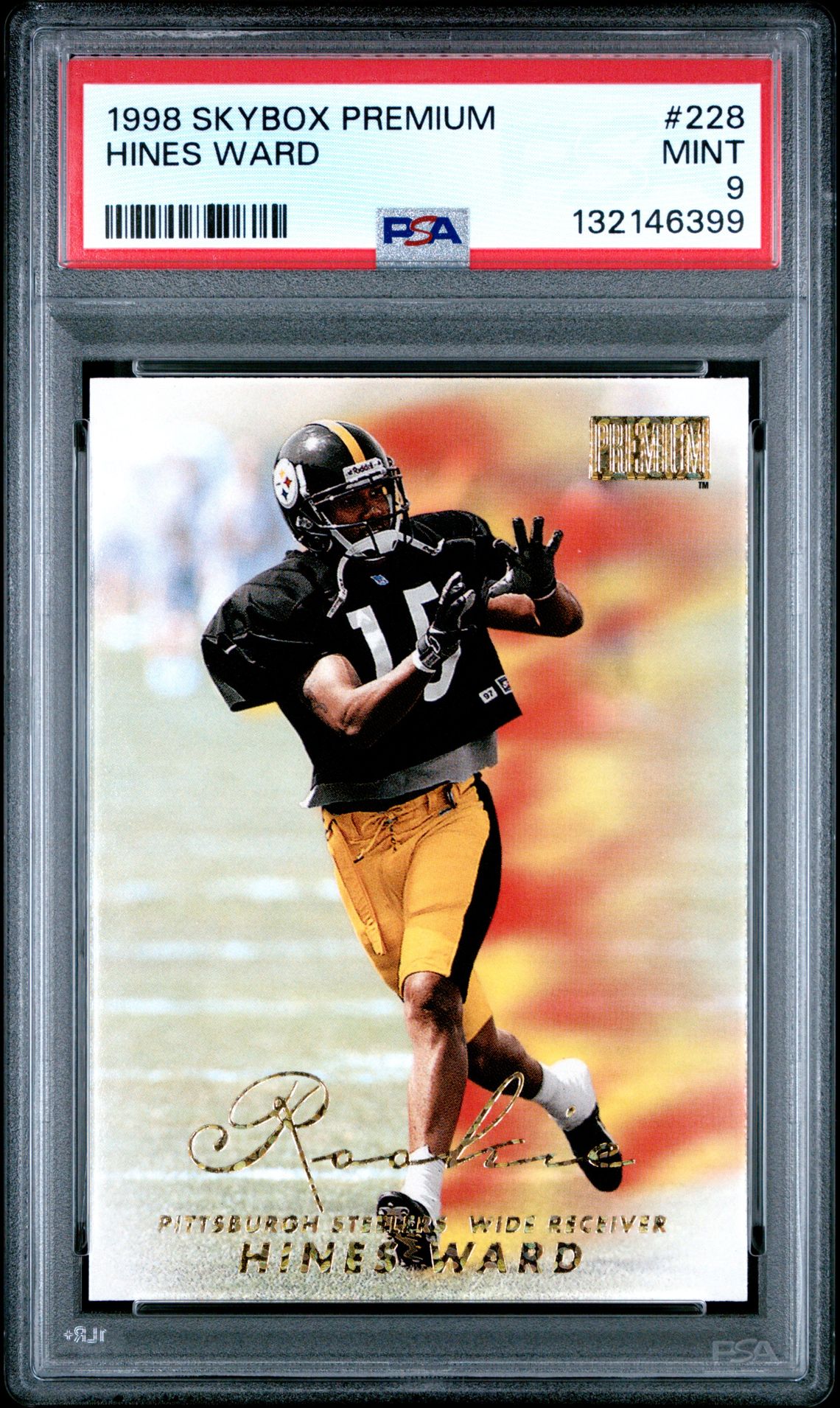 1998 Skybox Premium Hines Ward #228 Mint 9 front