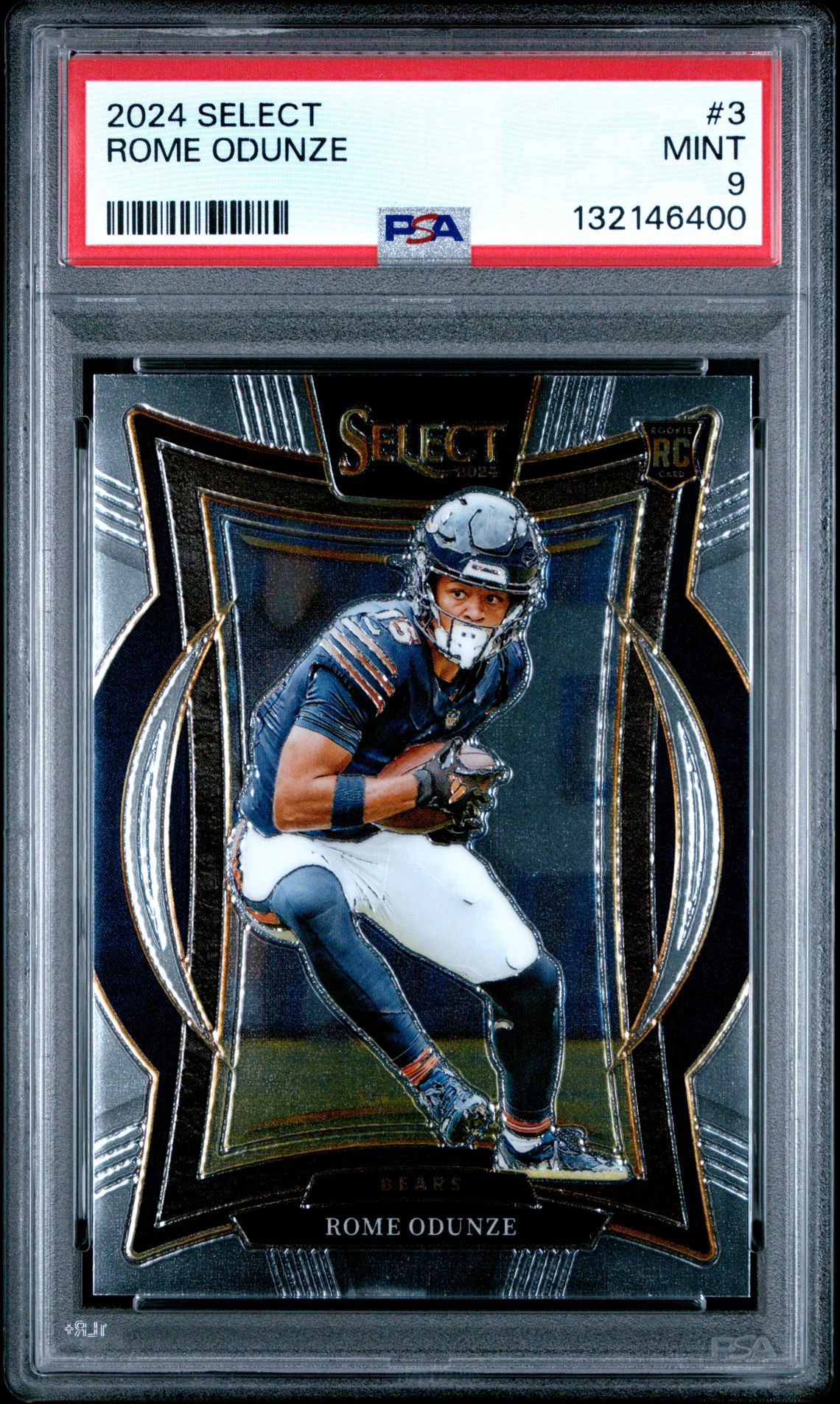 2024 Panini Select Rome Odunze #3 Mint 9 front