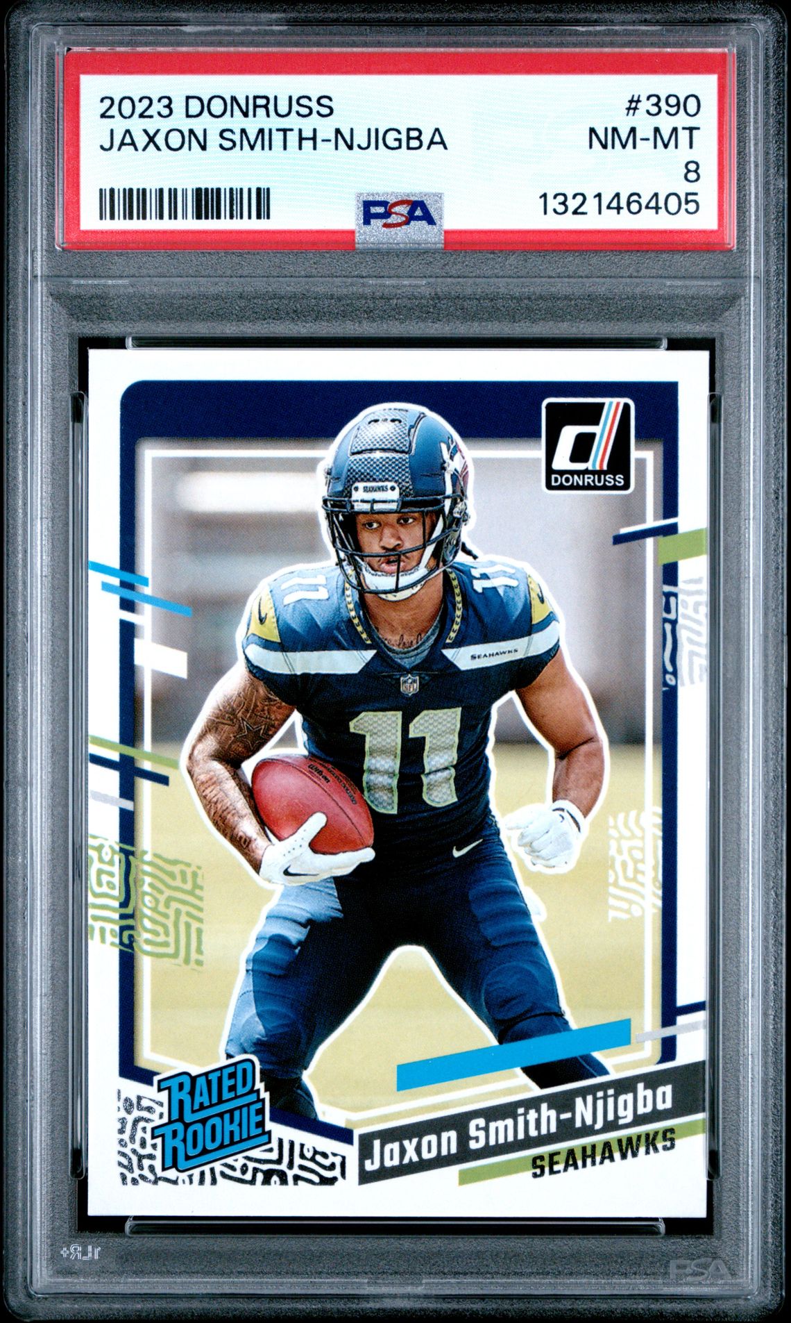2023 Panini Donruss Jaxon Smith-Njigba #390 Nm-Mt 8 front