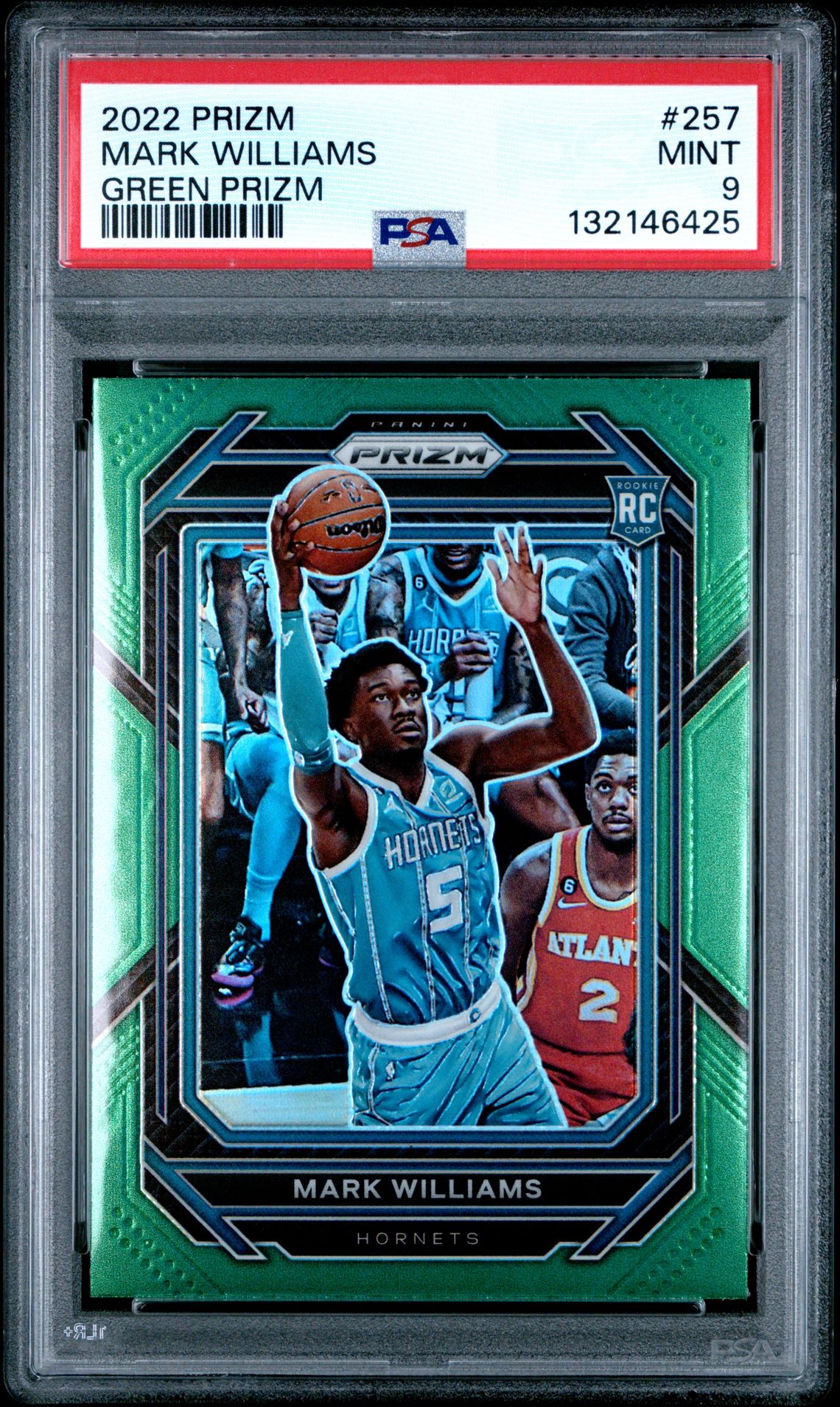 2022 Panini Prizm Mark Williams #257 (Green Prizm) Mint 9 front