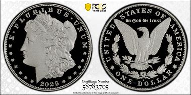 2025-S $1 Morgan Dollar First Strike PR70DCAM