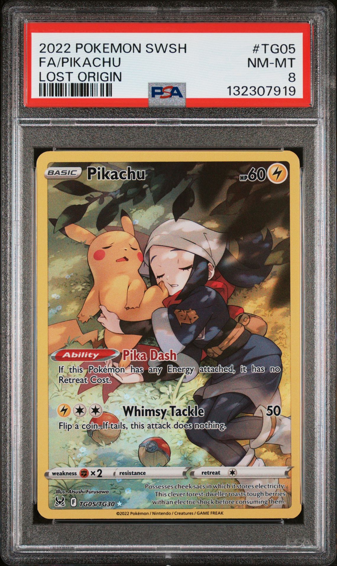 2022 Pokemon Sword & Shield Lost Origin Fa/Pikachu #Tg05 (Lost Origin) Nm-Mt 8 front