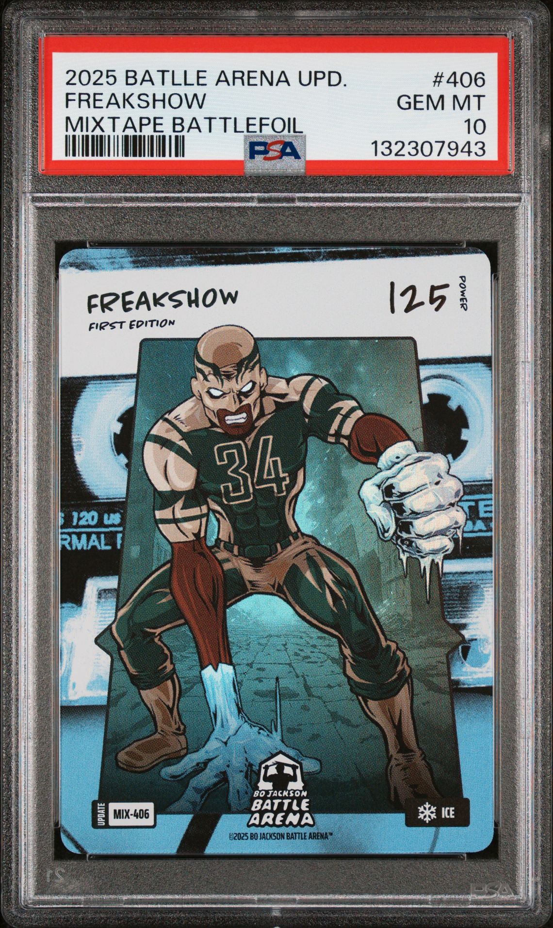 2025 Bo Jackson Battle Arena Update Mixtape Battlefoil Freakshow #Mix406 Gem Mt 10 front