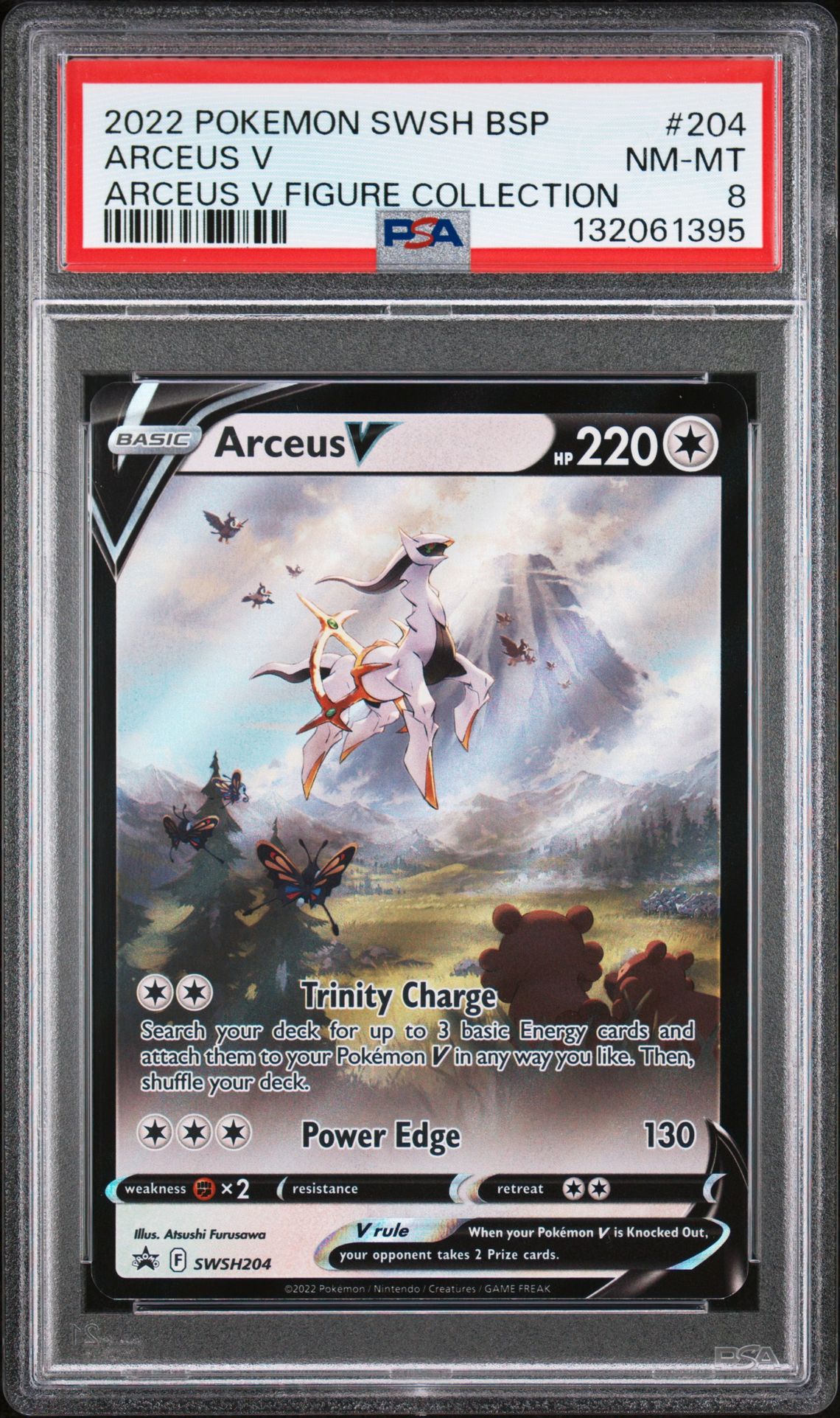2022 Pokemon Swsh Black Star Promo Arceus V #204 (Arceus V Figure Collection) Nm-Mt 8 front