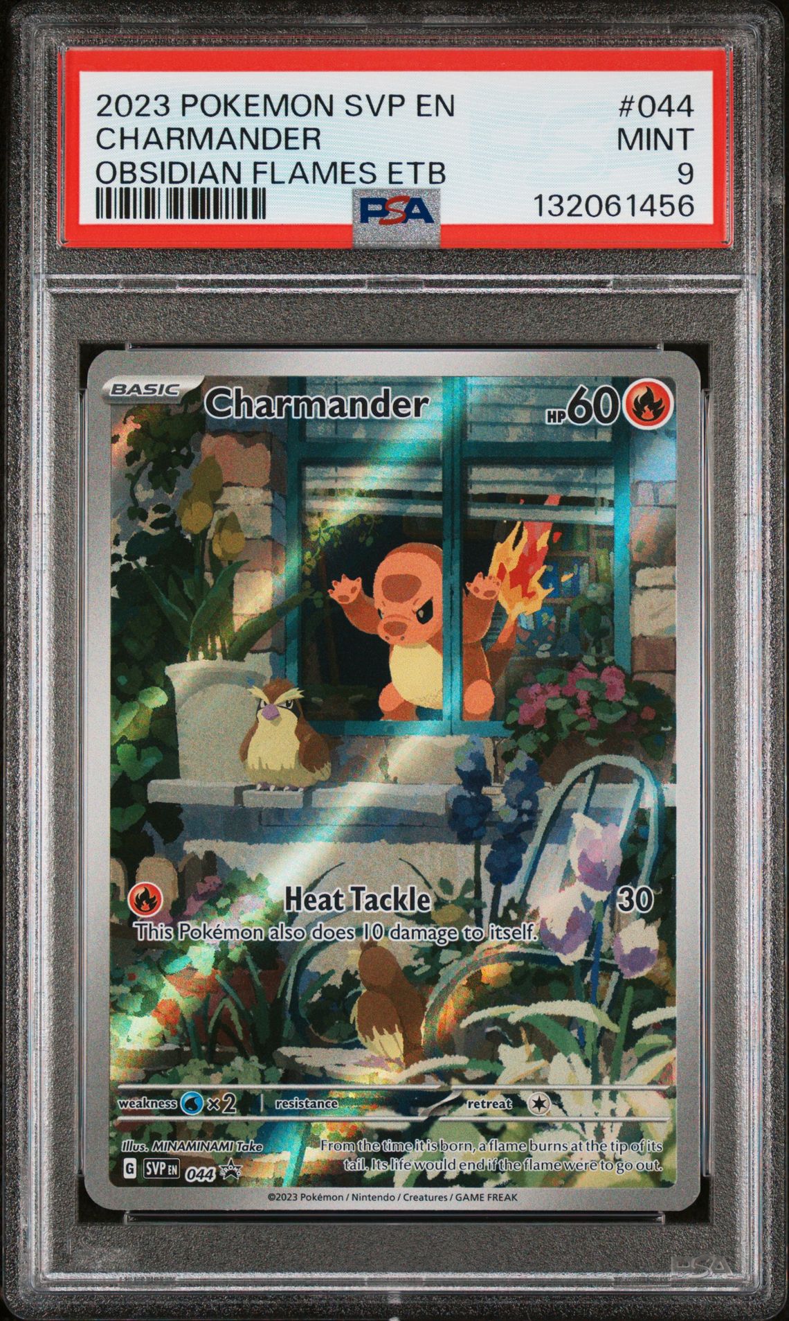 2023 Pokemon Svp En-Sv Black Star Promo Charmander #044 (Obsidian Flames Etb) Mint 9 front