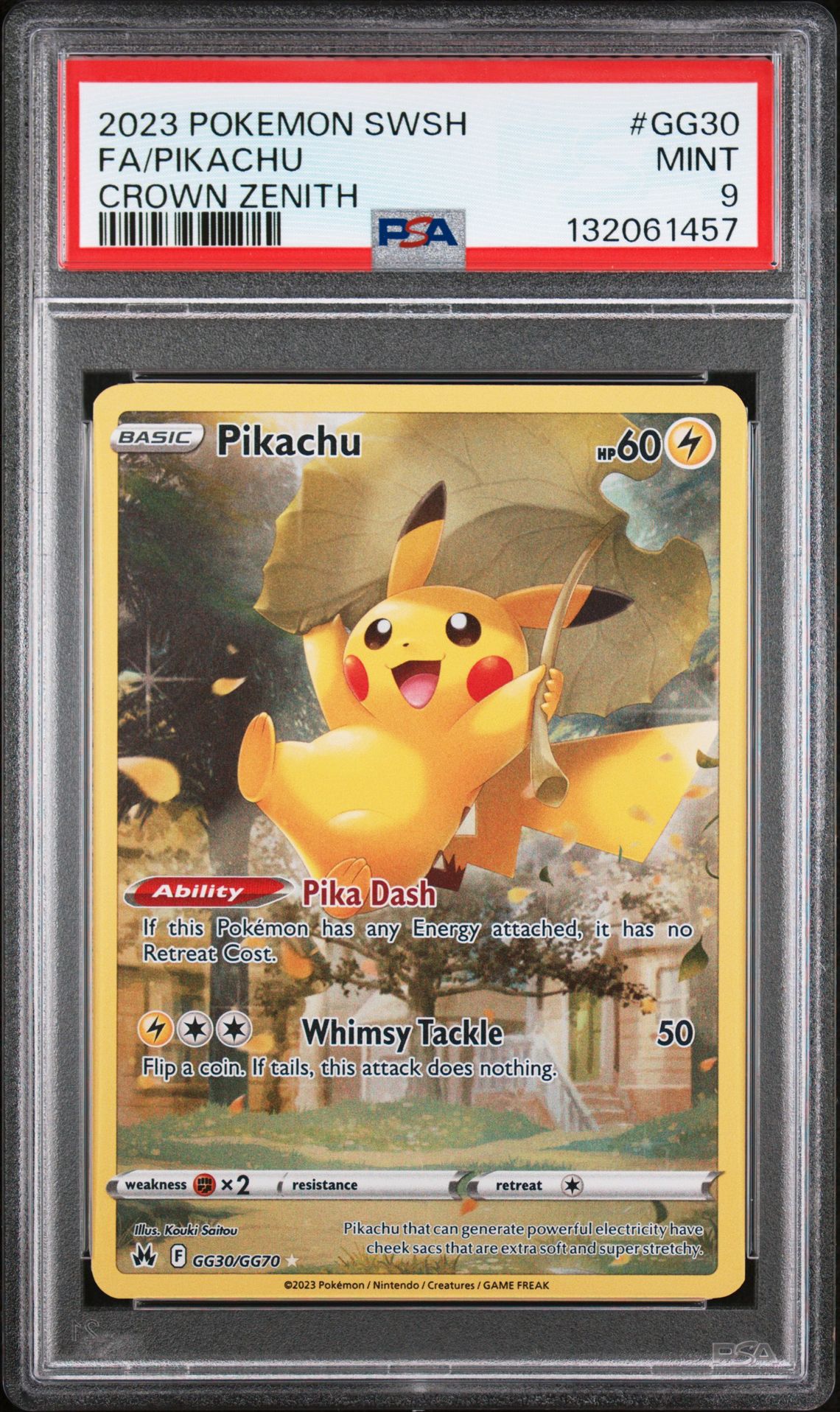 2023 Pokemon Sword And Shield Crown Zenith Fa/Pikachu #Gg30 (Crown Zenith) Mint 9 front