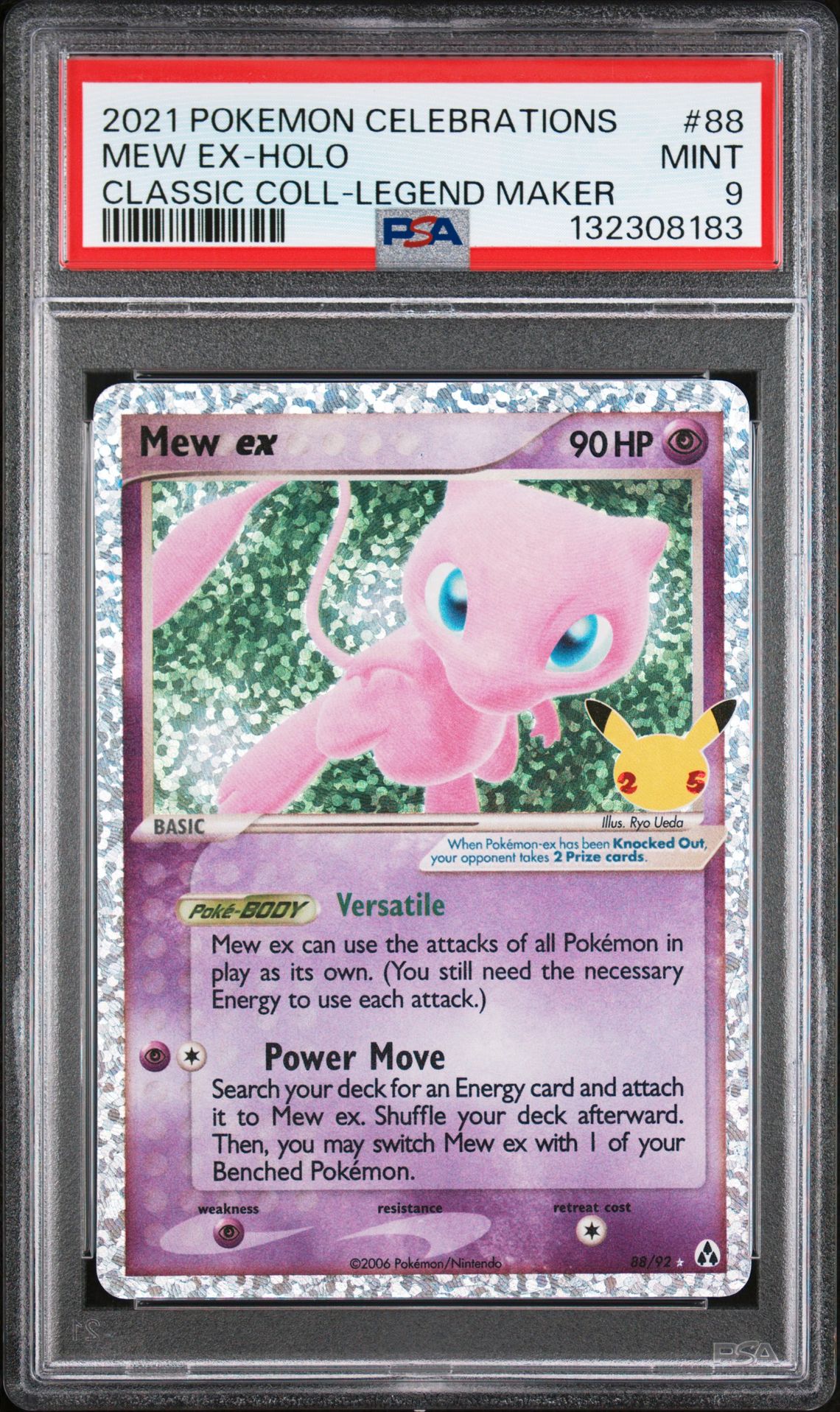 2021 Pokemon Celebrations Classic Collection Mew Ex-Holo #88 (Classic Coll-Legend Maker) Mint 9 front