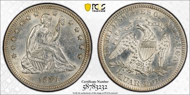1891 25C AU55