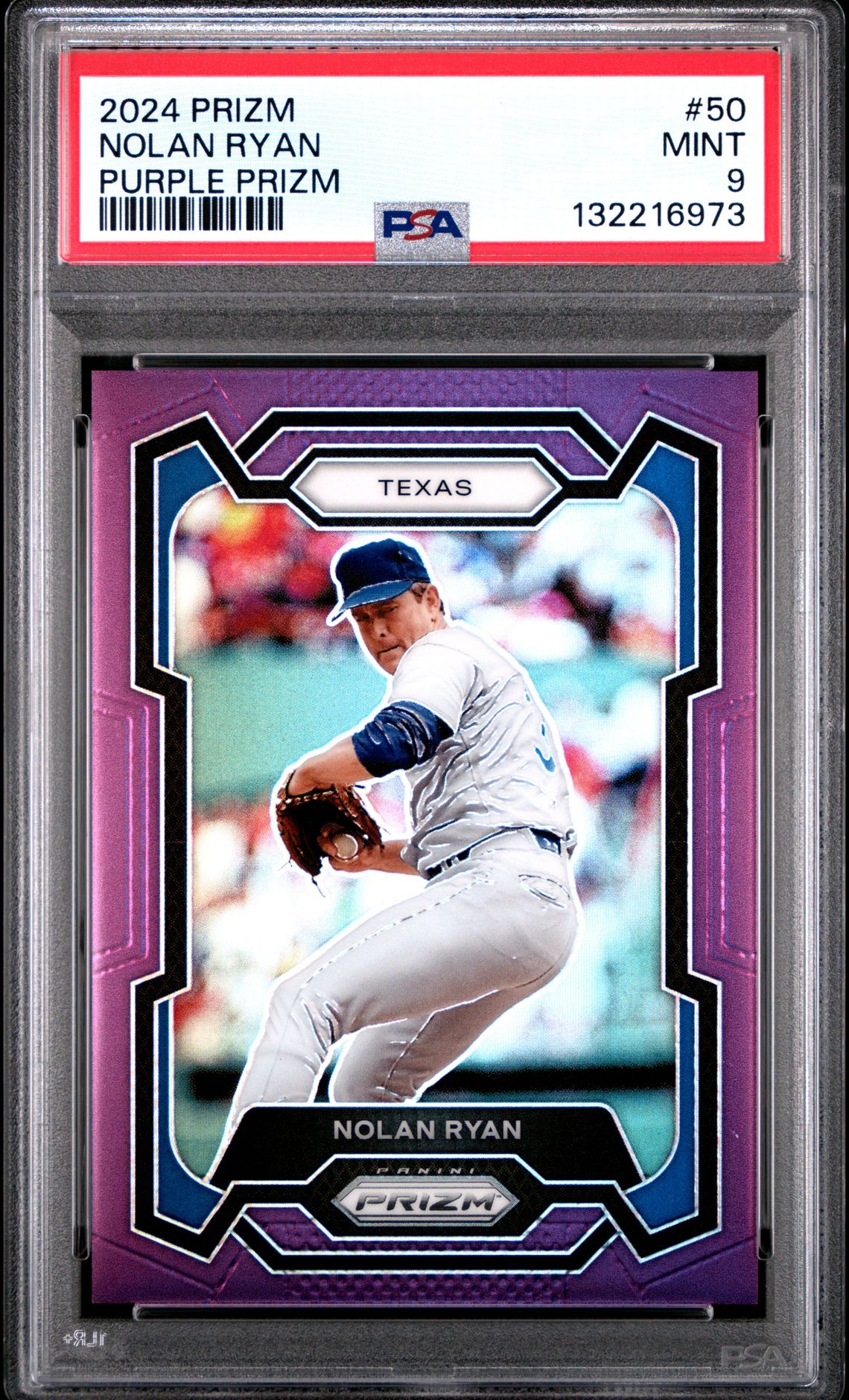 2024 Panini Prizm Nolan Ryan #50 (Purple Prizm) Mint 9 front
