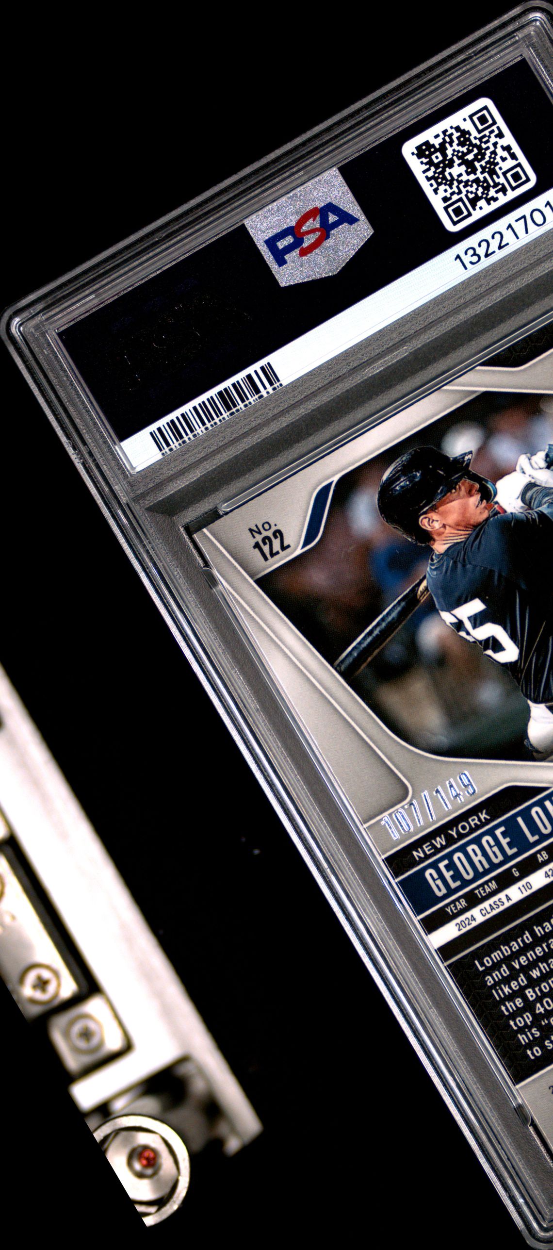 2025 Panini Prizm George Lombard Jr. #122 (Purple Prizm) Gem Mt 10 back