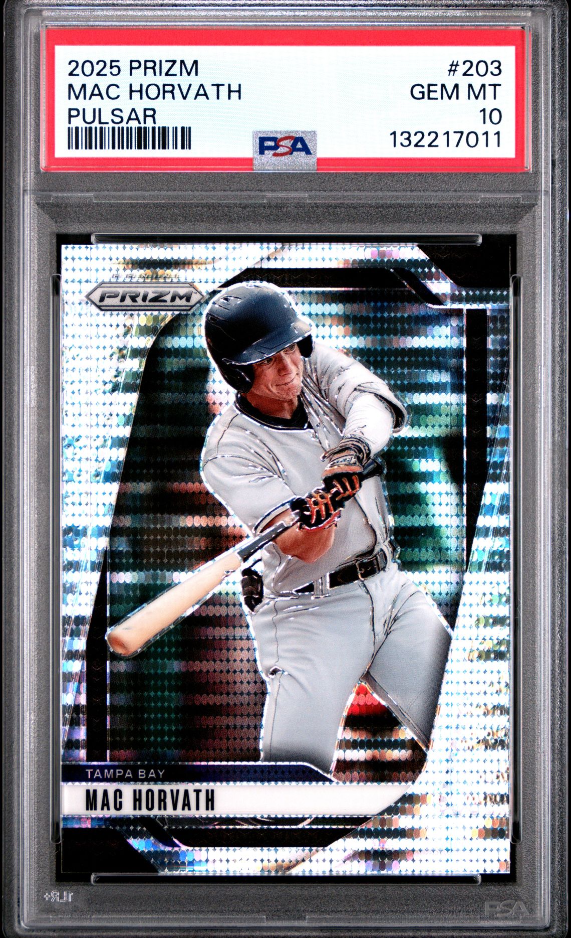 2025 Panini Prizm Mac Horvath #203 (Pulsar) Gem Mt 10 front