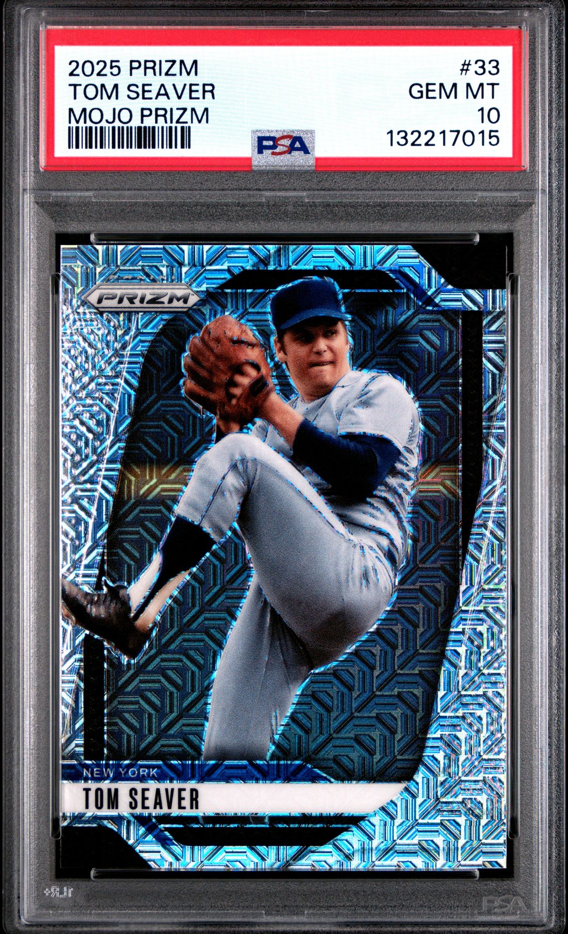 2025 Panini Prizm Tom Seaver #33 (Mojo Prizm) Gem Mt 10 front
