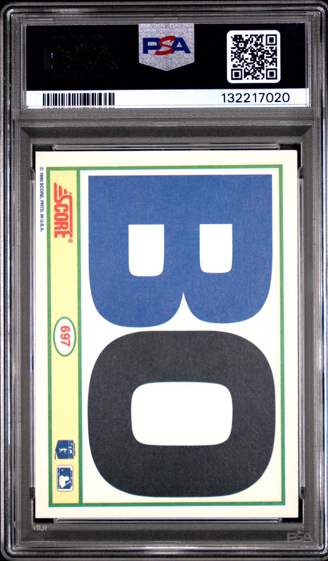 1990 Score Bo Jackson #697 Ex-Mt 6 back