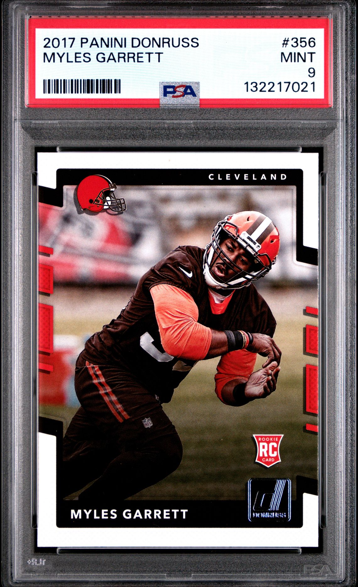 2017 Panini Donruss Myles Garrett #356 Mint 9 front