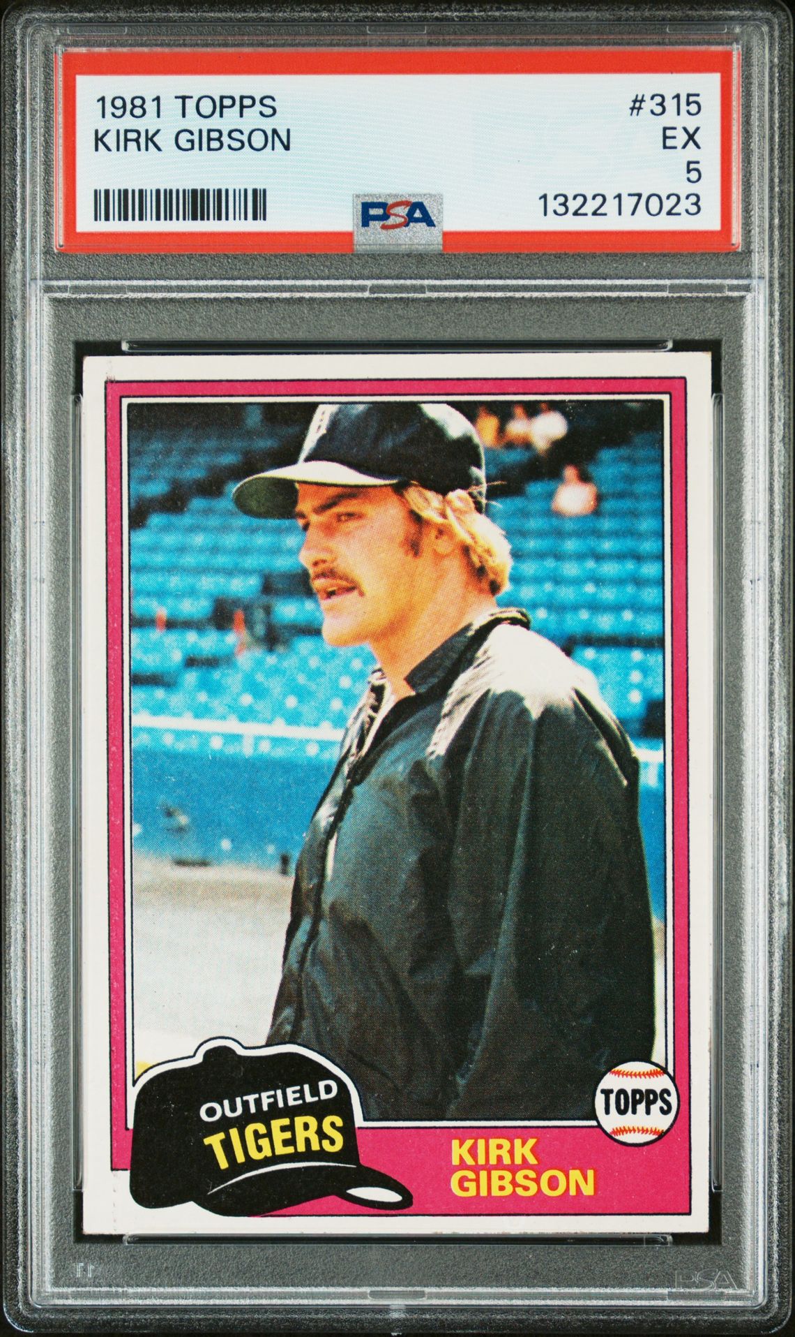 1981 Topps Kirk Gibson #315 Ex 5 front