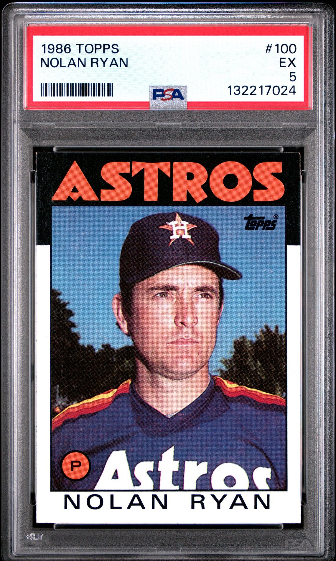 1986 Topps Nolan Ryan #100 Ex 5 front