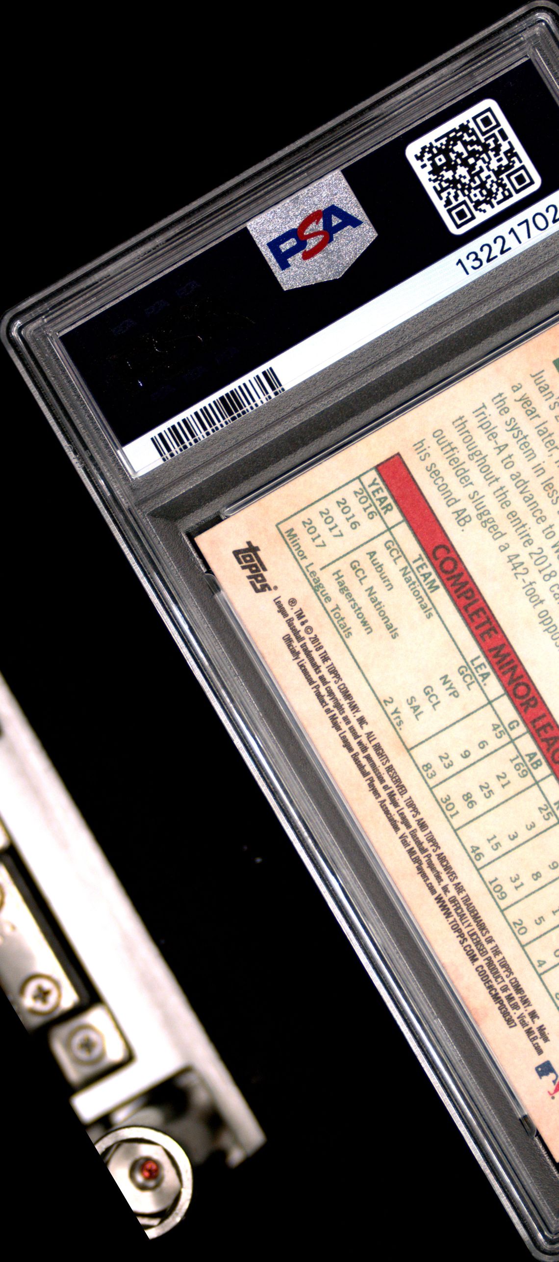 2018 Topps Archives Juan Soto #73 Gem Mt 10 back