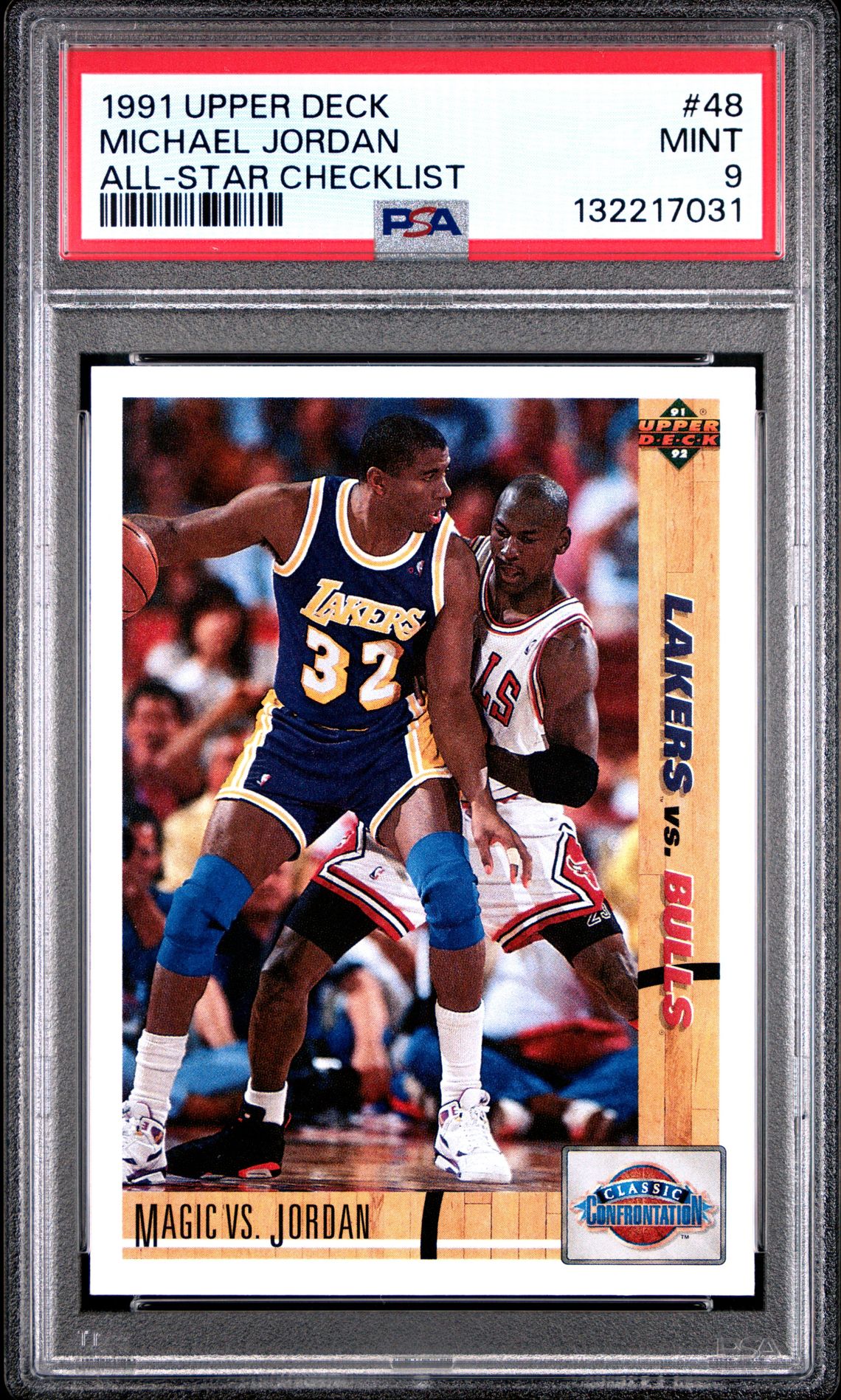 1991 Upper Deck Michael Jordan #48 (All-Star Checklist) Mint 9 front