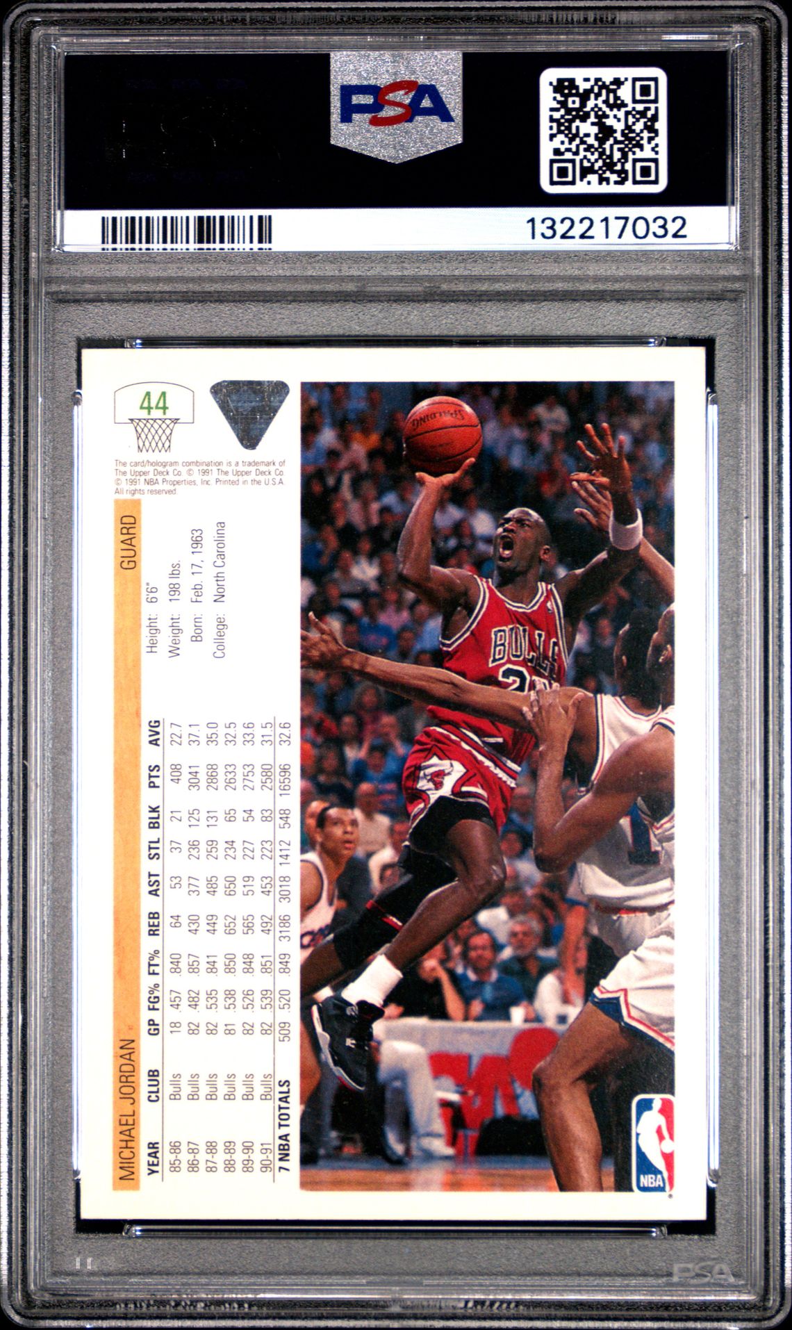 1991 Upper Deck Michael Jordan #44 Nm-Mt 8 back