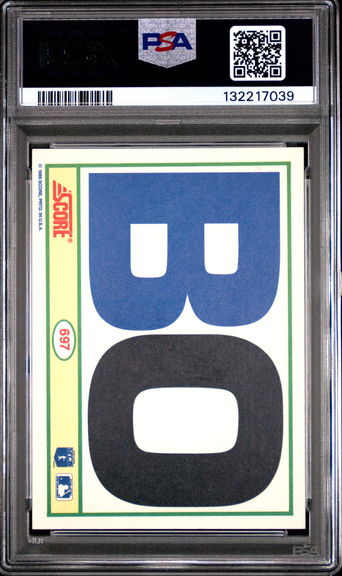 1990 Score Bo Jackson #697 Ex-Mt 6 back