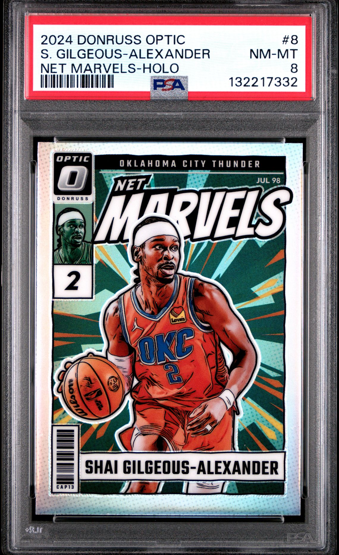 2024 Panini Donruss Optic Net Marvels S. Gilgeous-Alexander #8 (Net Marvels-Holo) Nm-Mt 8 front