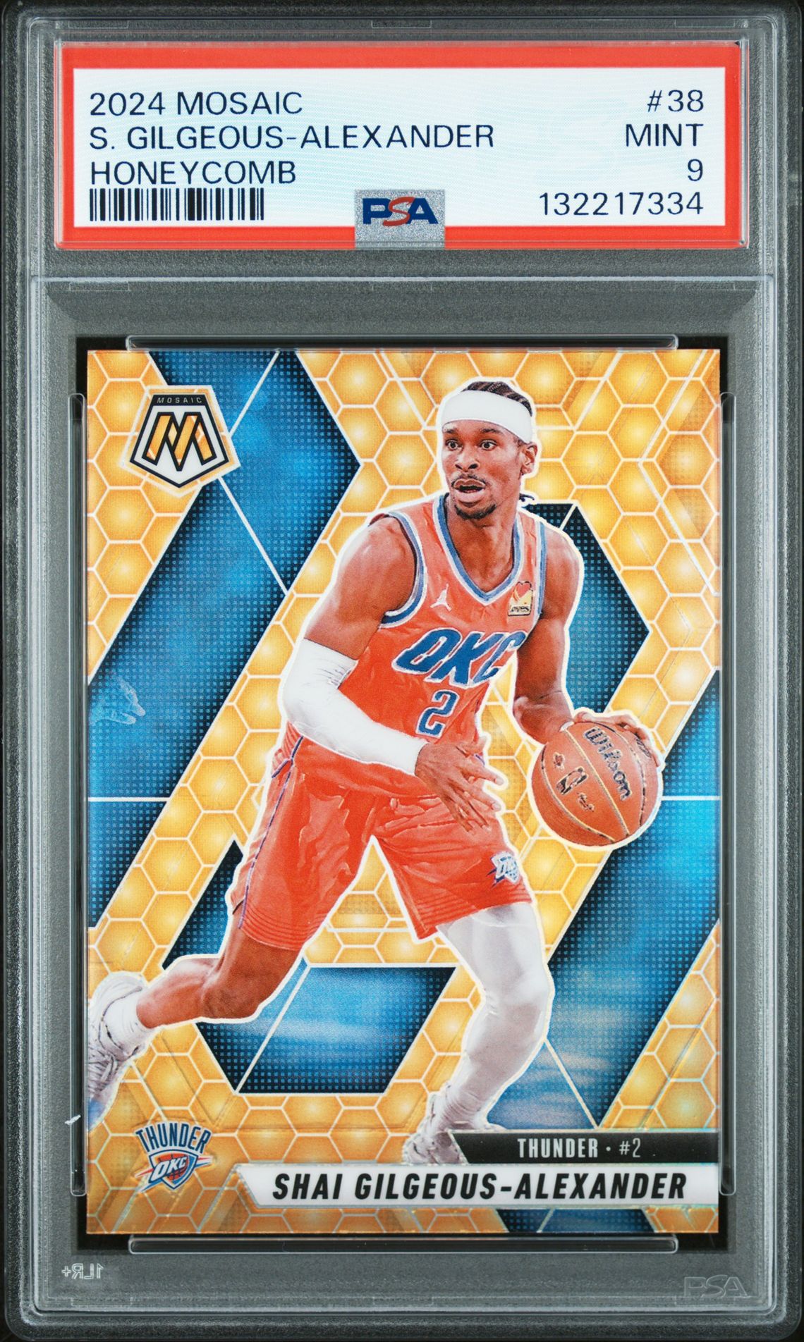 2024 Panini Mosaic S. Gilgeous-Alexander #38 (Honeycomb) Mint 9 front
