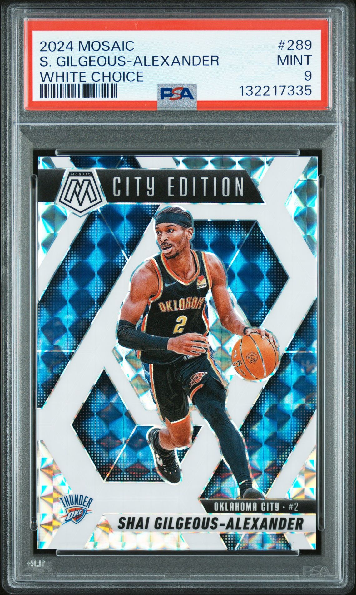 2024 Panini Mosaic S. Gilgeous-Alexander #289 (White Choice) Mint 9 front