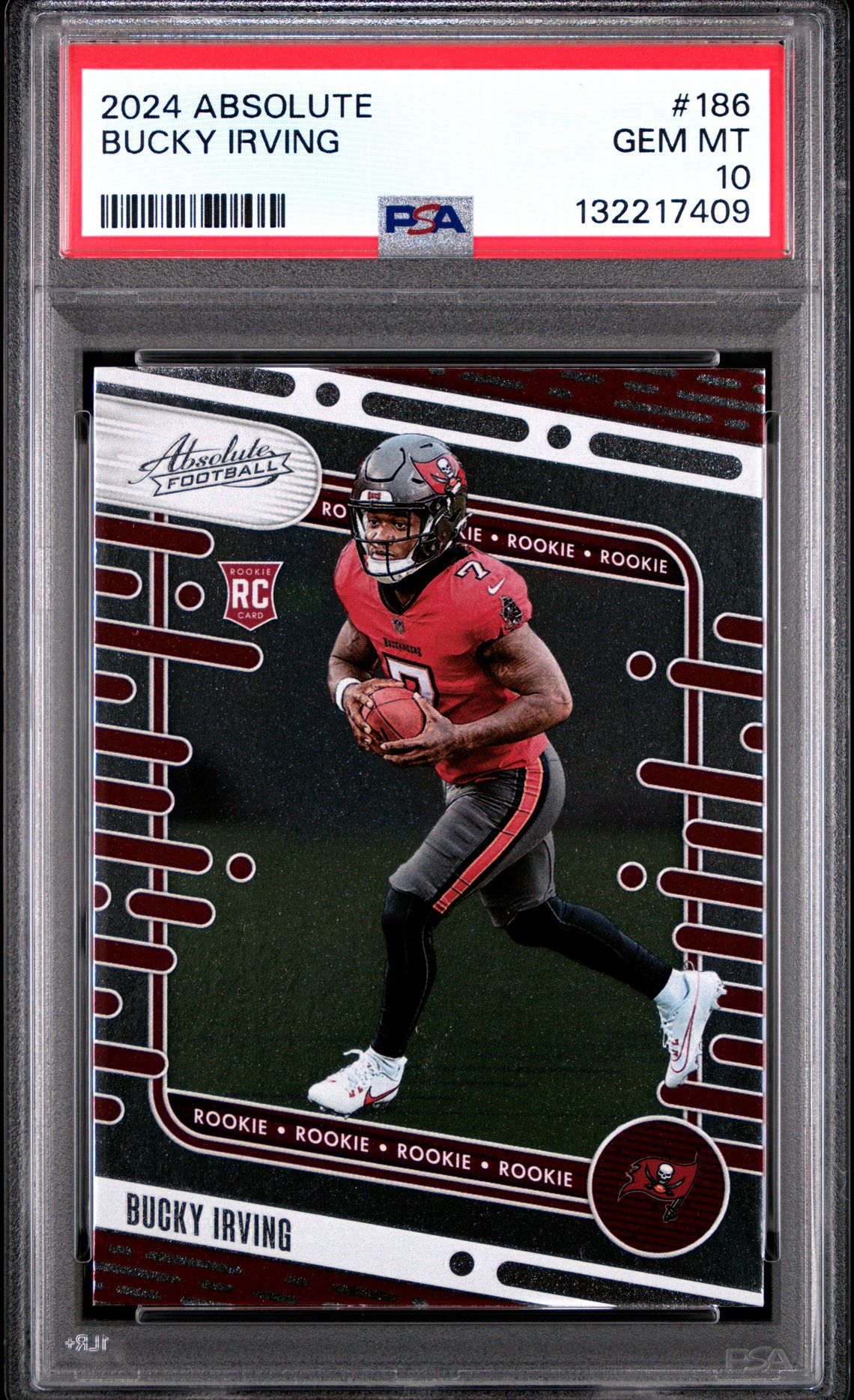 2024 Panini Absolute Bucky Irving #186 Gem Mt 10 front