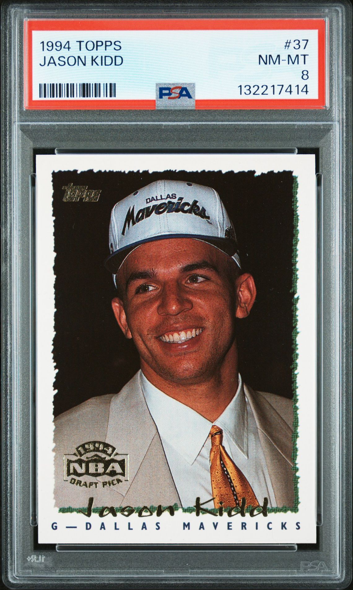 1994 Topps Jason Kidd #37 Nm-Mt 8 front