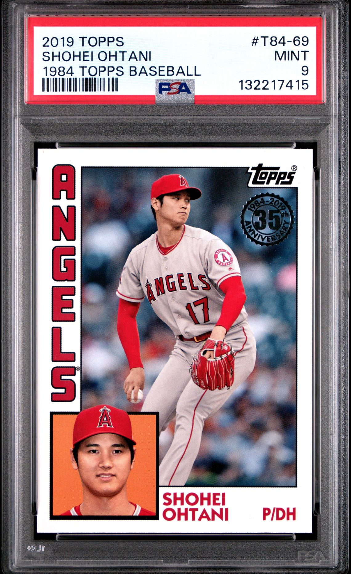 2019 Topps 1984 Topps Baseball Shohei Ohtani #T84-69 (1984 Topps Baseball) Mint 9 front