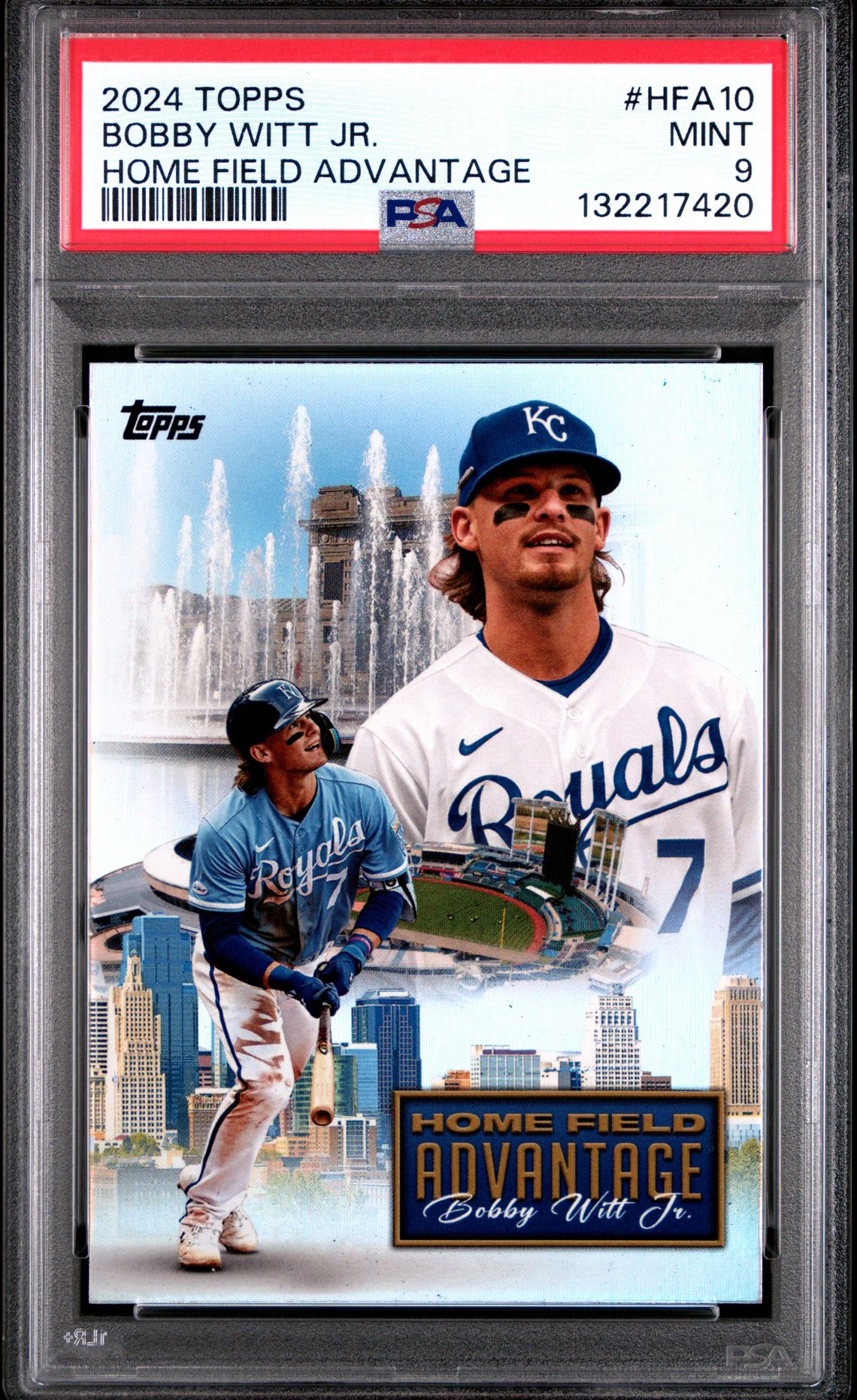 2024 Topps Home Field Advantage Bobby Witt Jr. #Hfa10 Mint 9 front