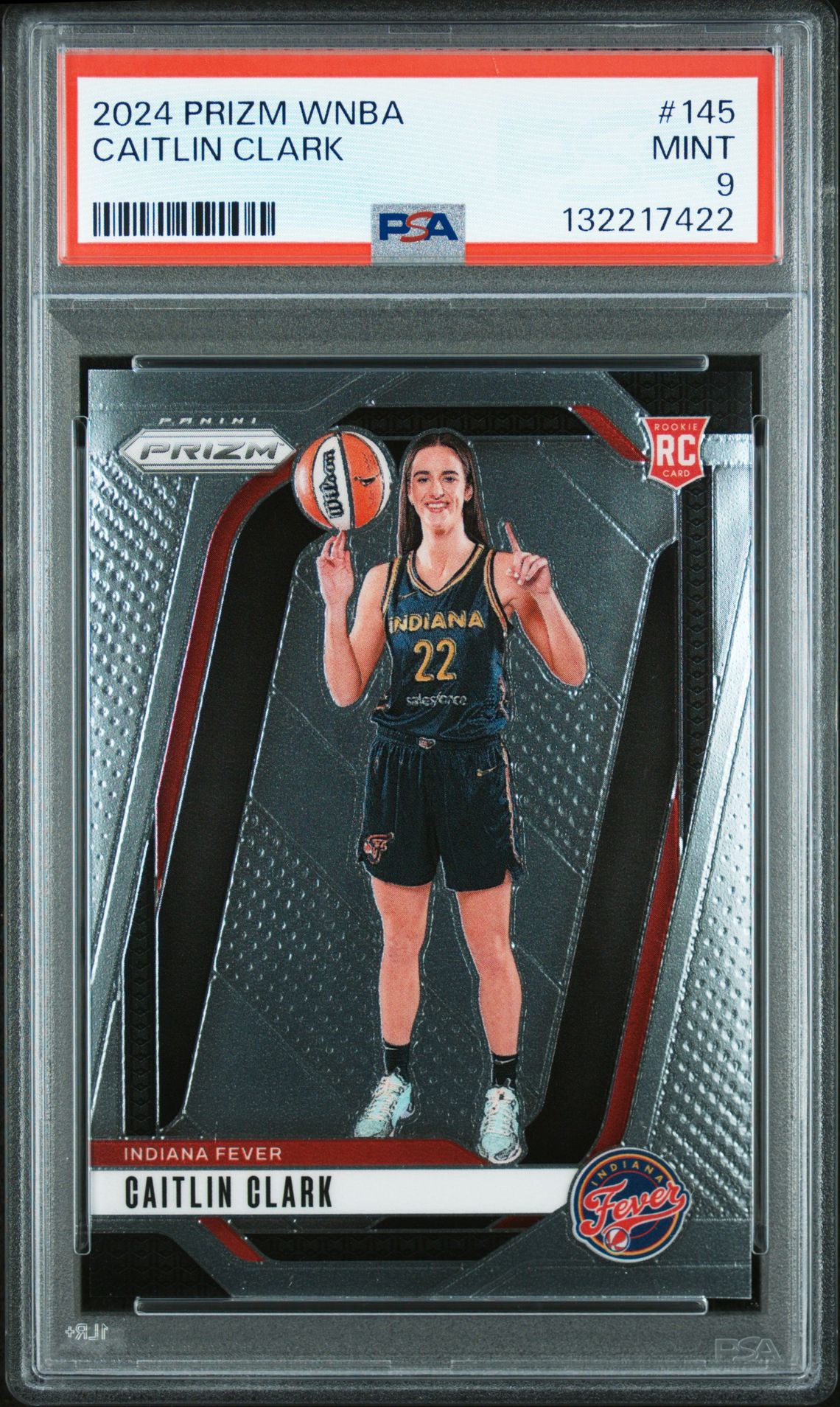 2024 Panini Prizm Wnba Caitlin Clark #145 Mint 9 front