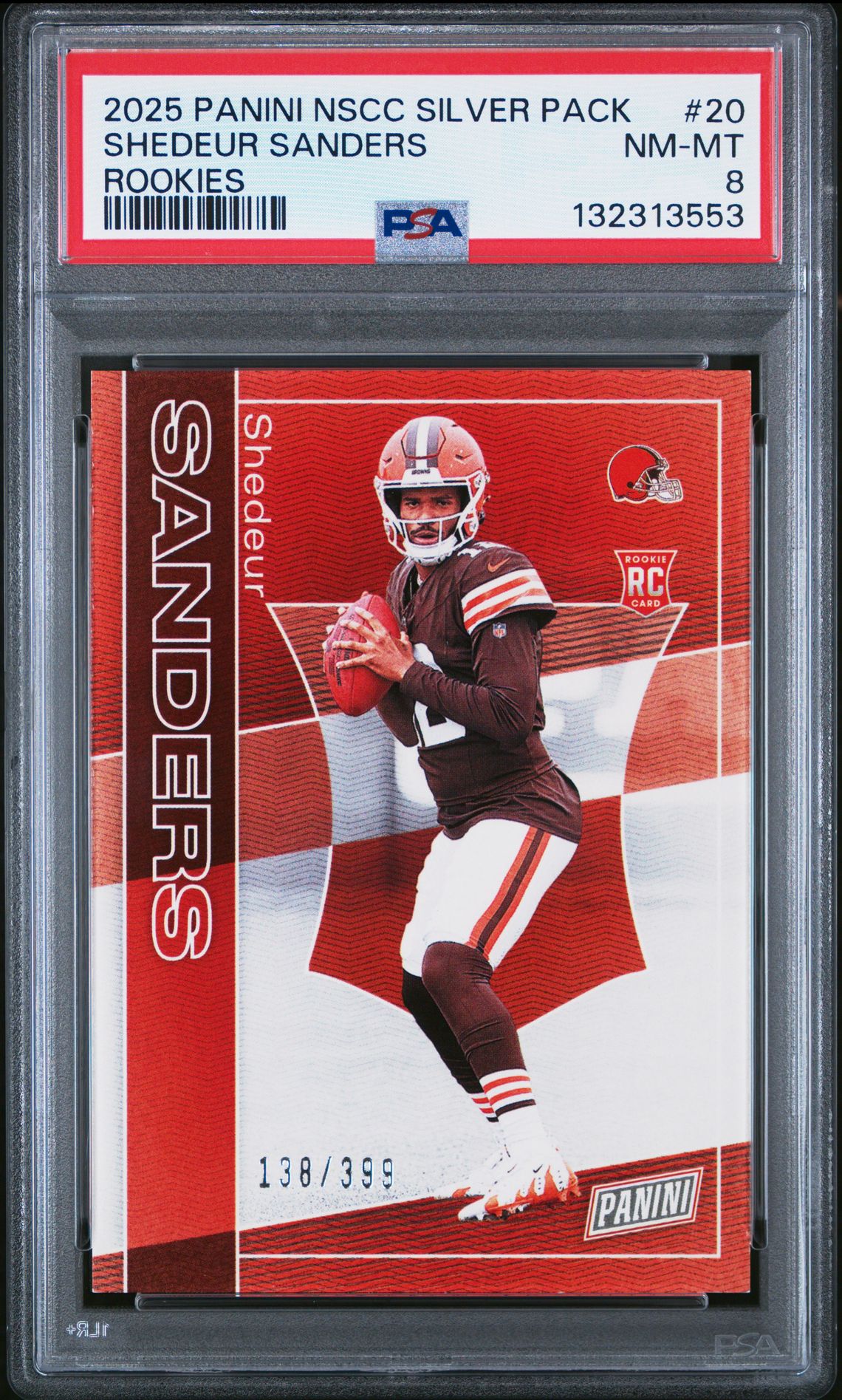 2025 Panini National Sports Collectors Convention Silver Pack Rookies Shedeur Sanders #20 Nm-Mt 8 front