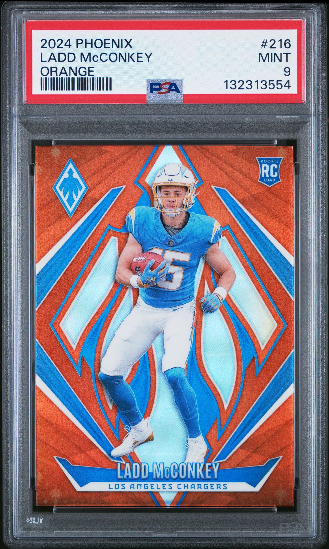 2024 Panini Phoenix Ladd Mcconkey #216 (Orange) Mint 9 front