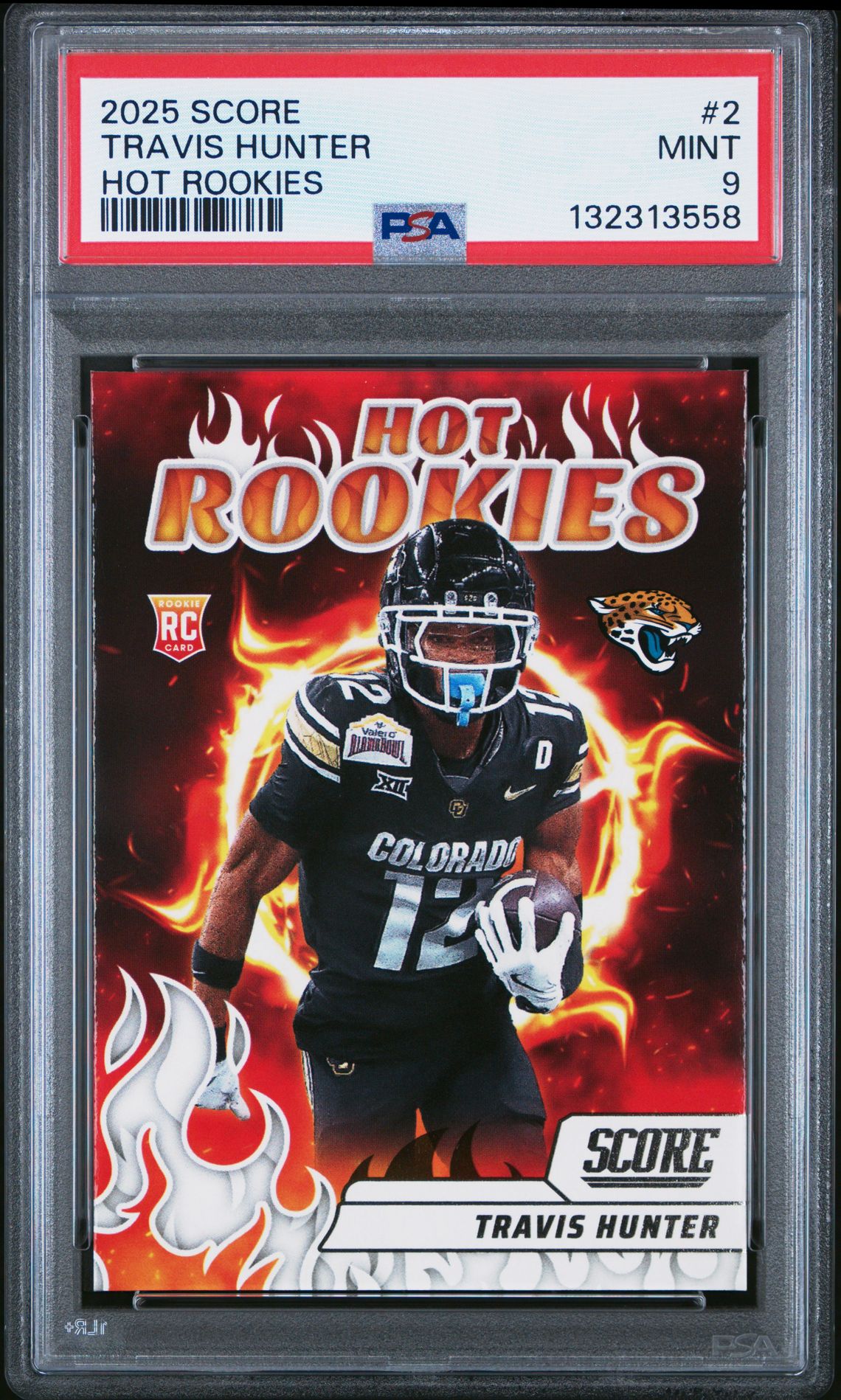 2025 Panini Score Hot Rookies Travis Hunter #2 Mint 9 front