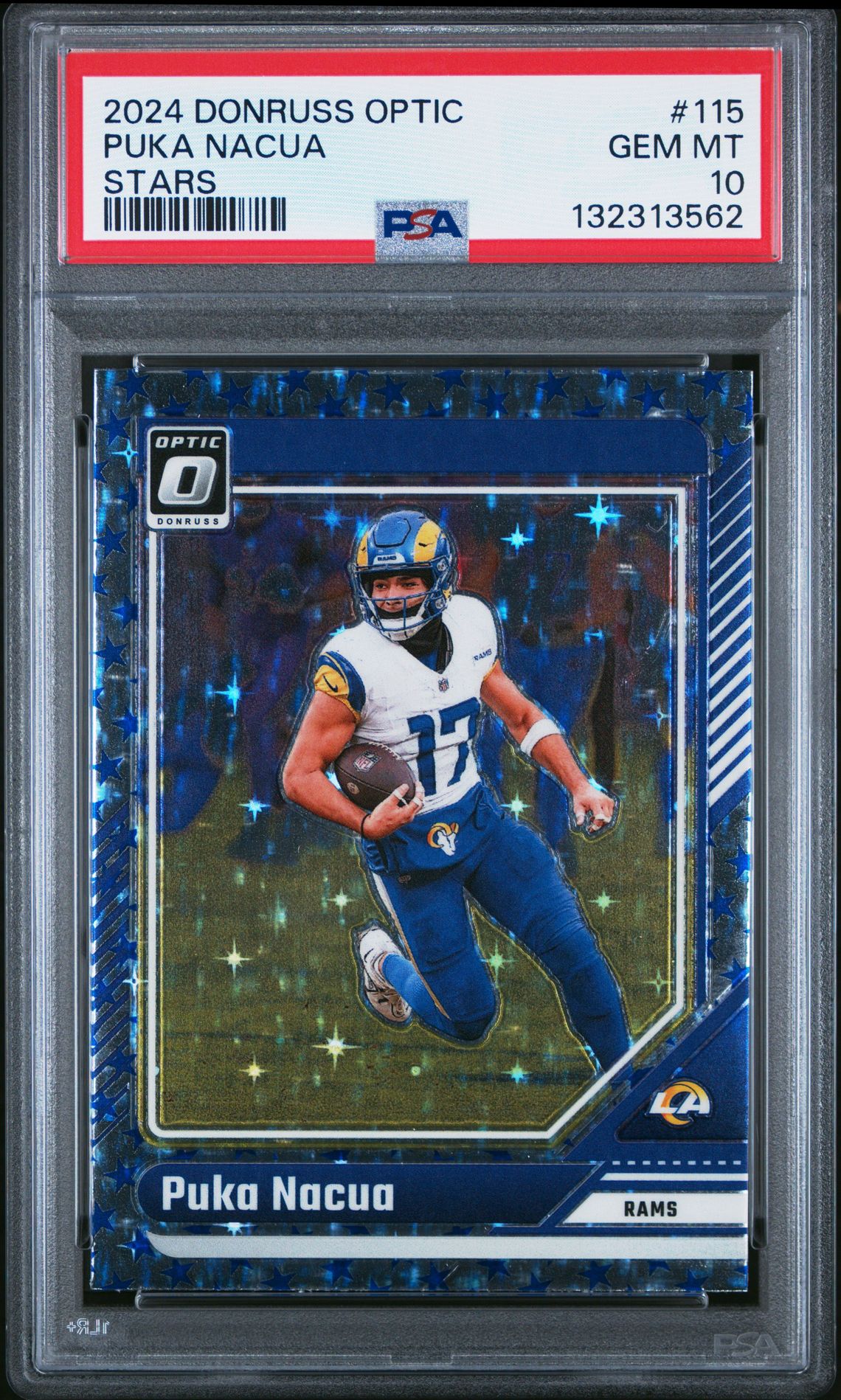 2024 Panini Donruss Optic Puka Nacua #115 (Stars) Gem Mt 10 front