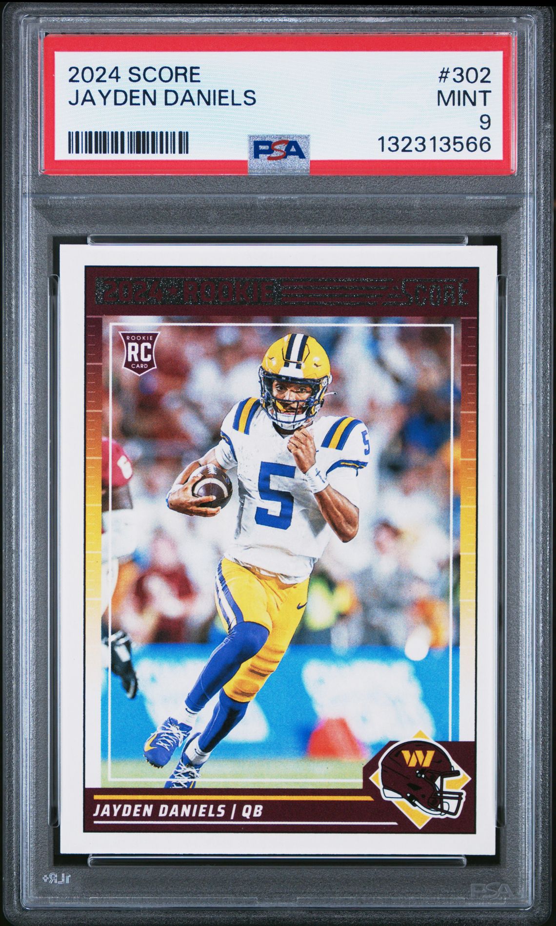 2024 Panini Score Jayden Daniels #302 Mint 9 front