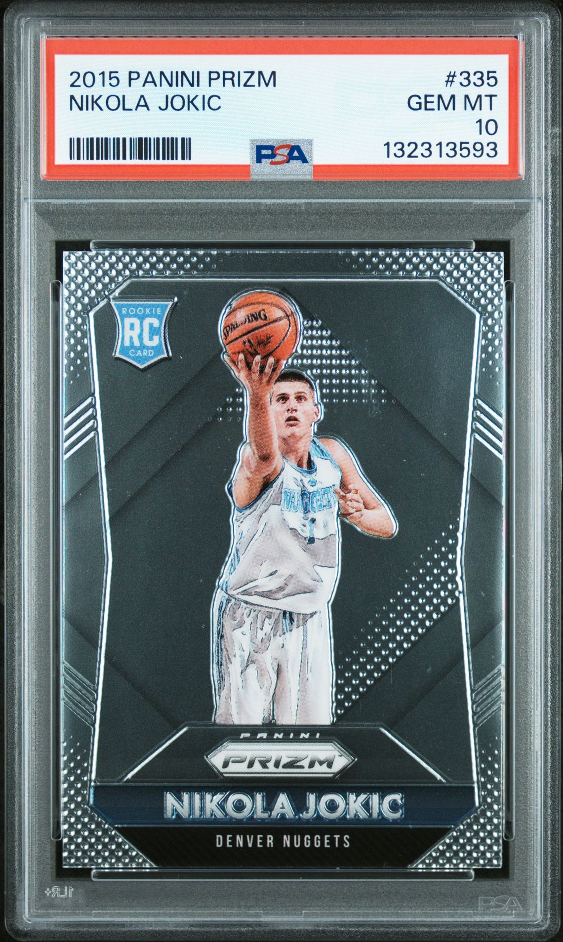 2015 Panini Prizm Nikola Jokic #335 Gem Mt 10 front