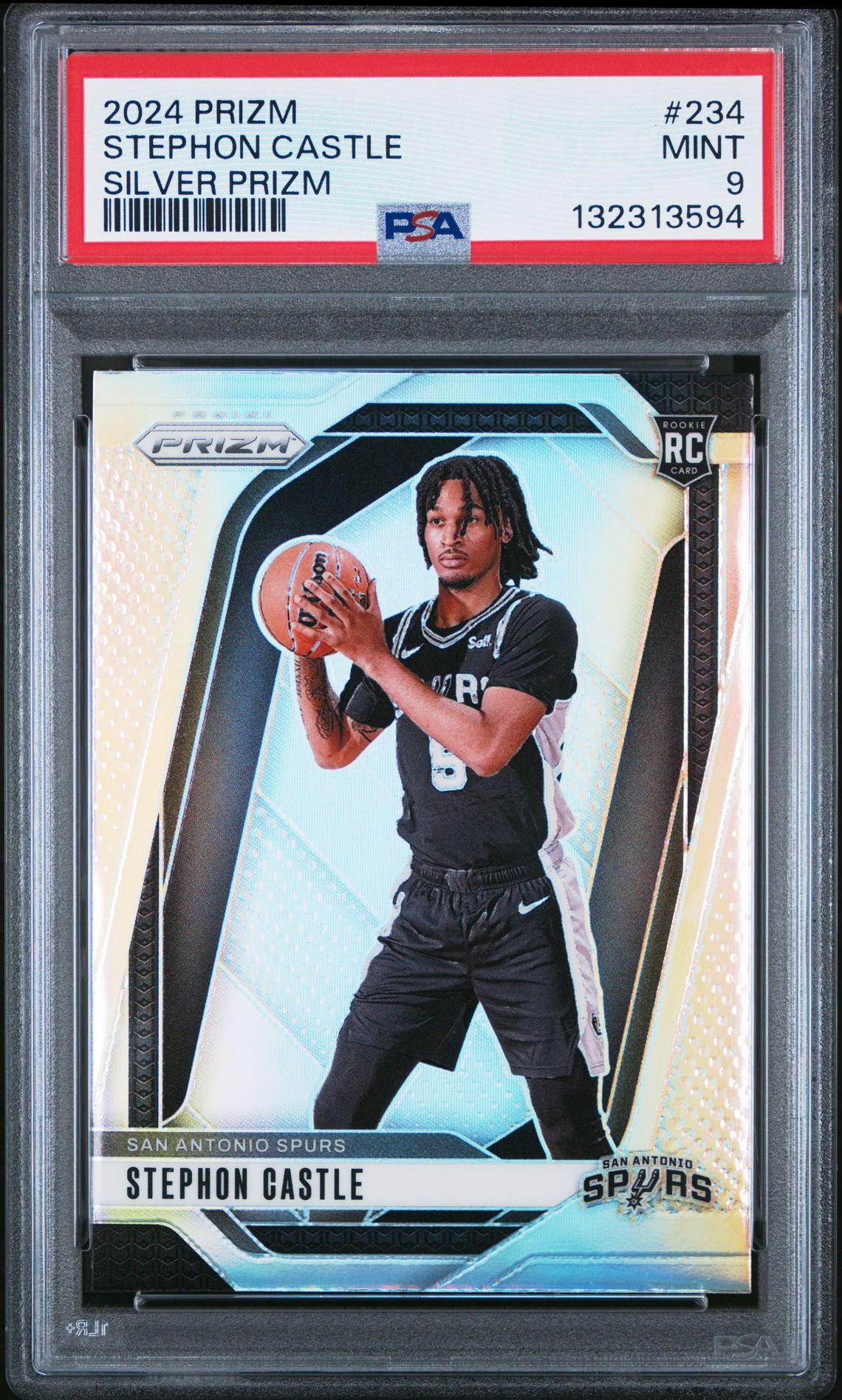 2024 Panini Prizm Stephon Castle #234 (Silver Prizm) Mint 9 front