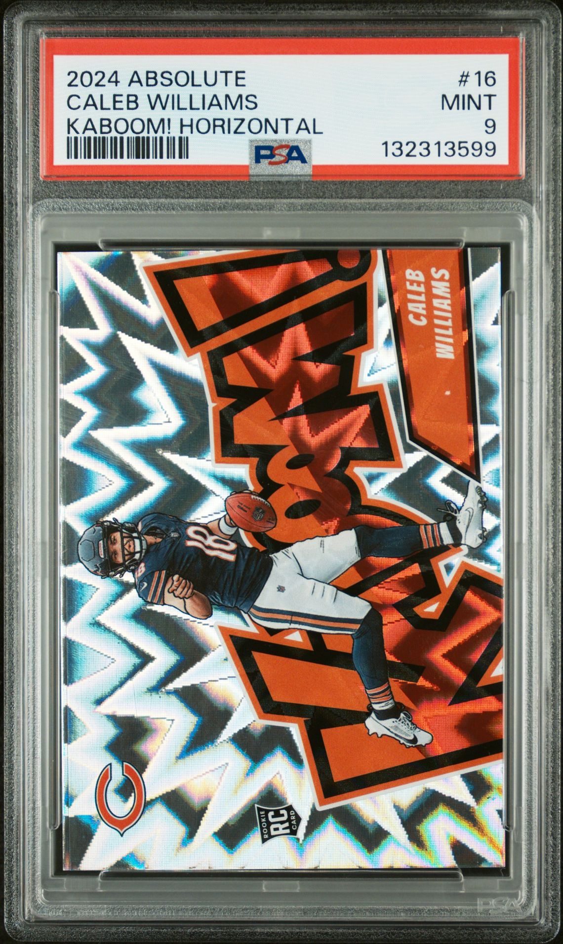 2024 Panini Absolute Kaboom! Horizontal Caleb Williams #16 Mint 9 front
