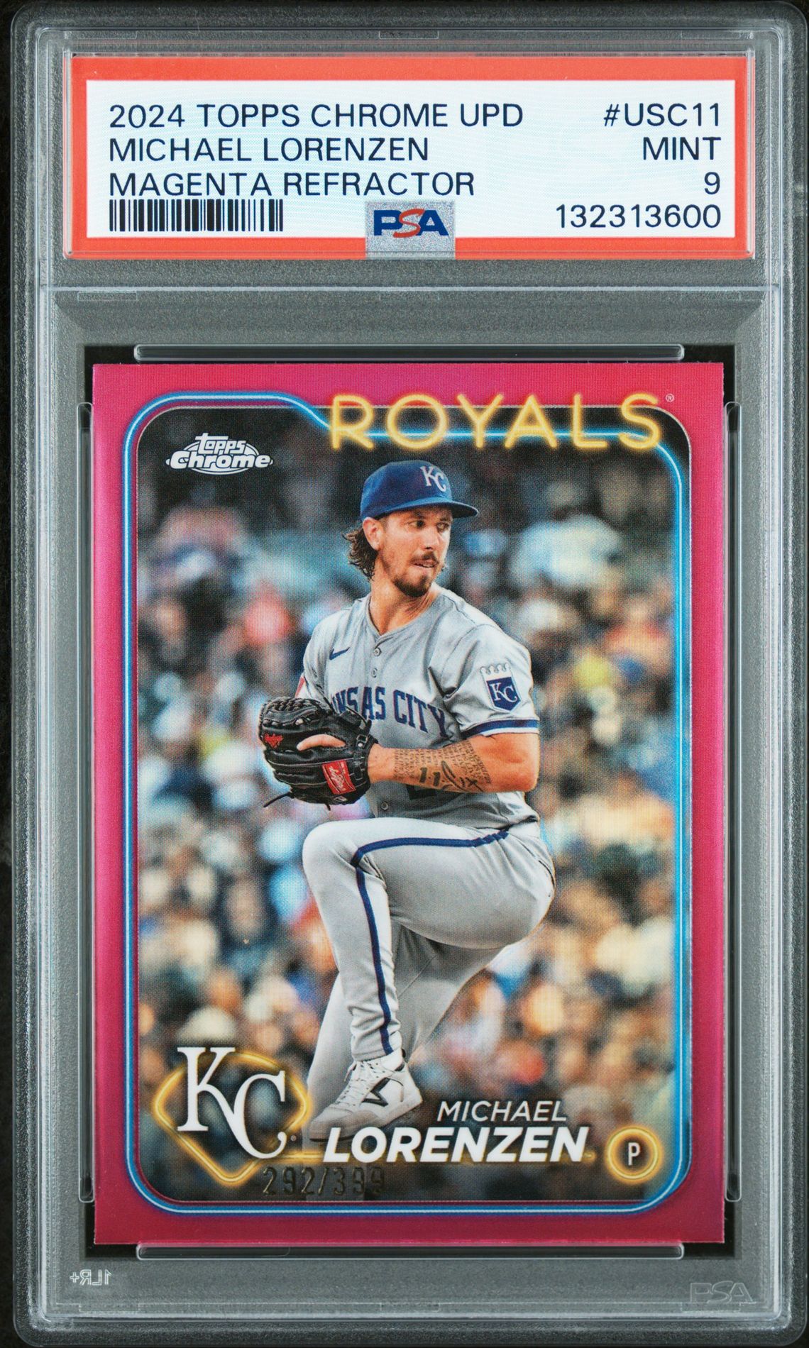2024 Topps Chrome Update Michael Lorenzen #Usc11 (Magenta Refractor) Mint 9 front