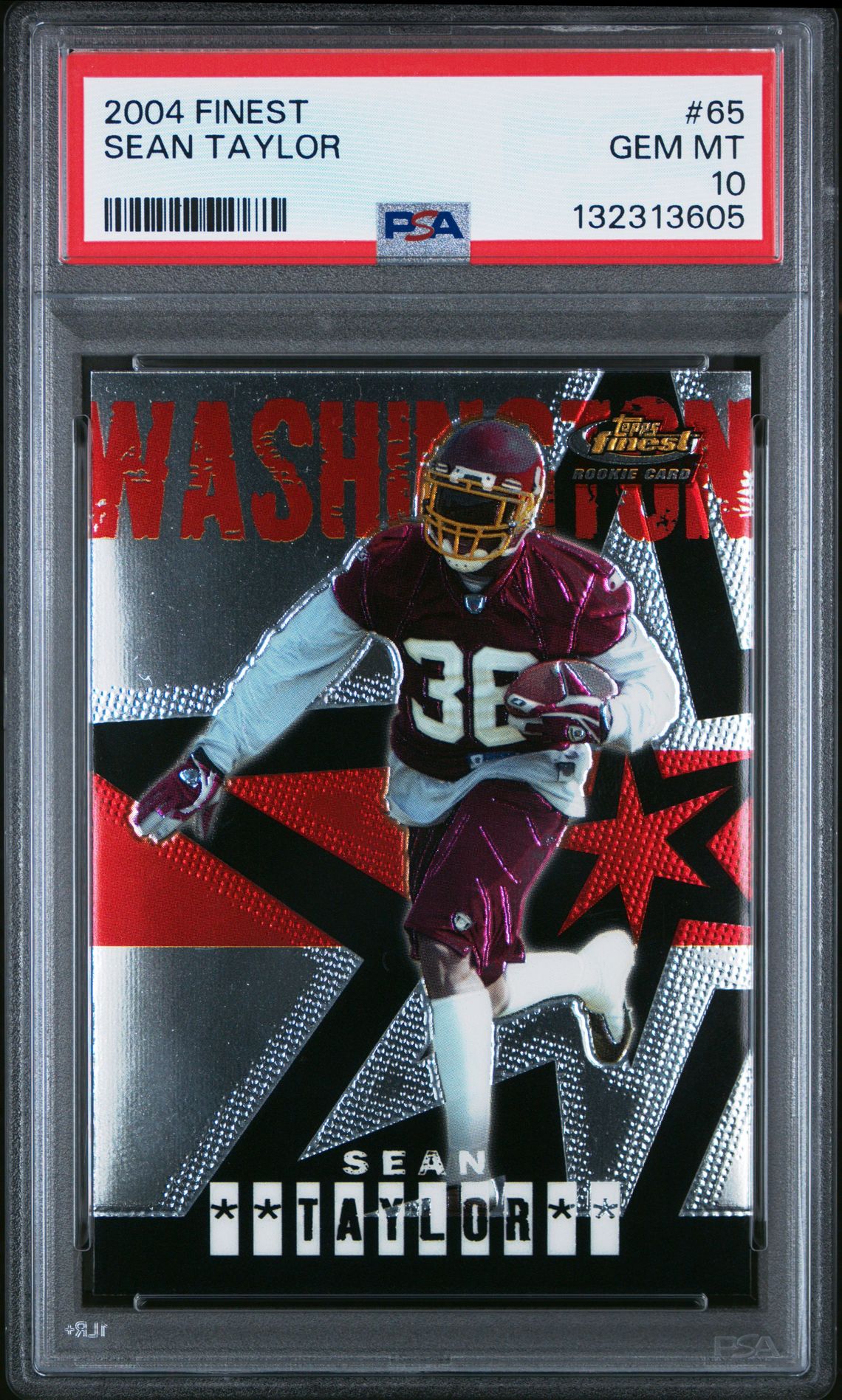 2004 Finest Sean Taylor #65 Gem Mt 10 front