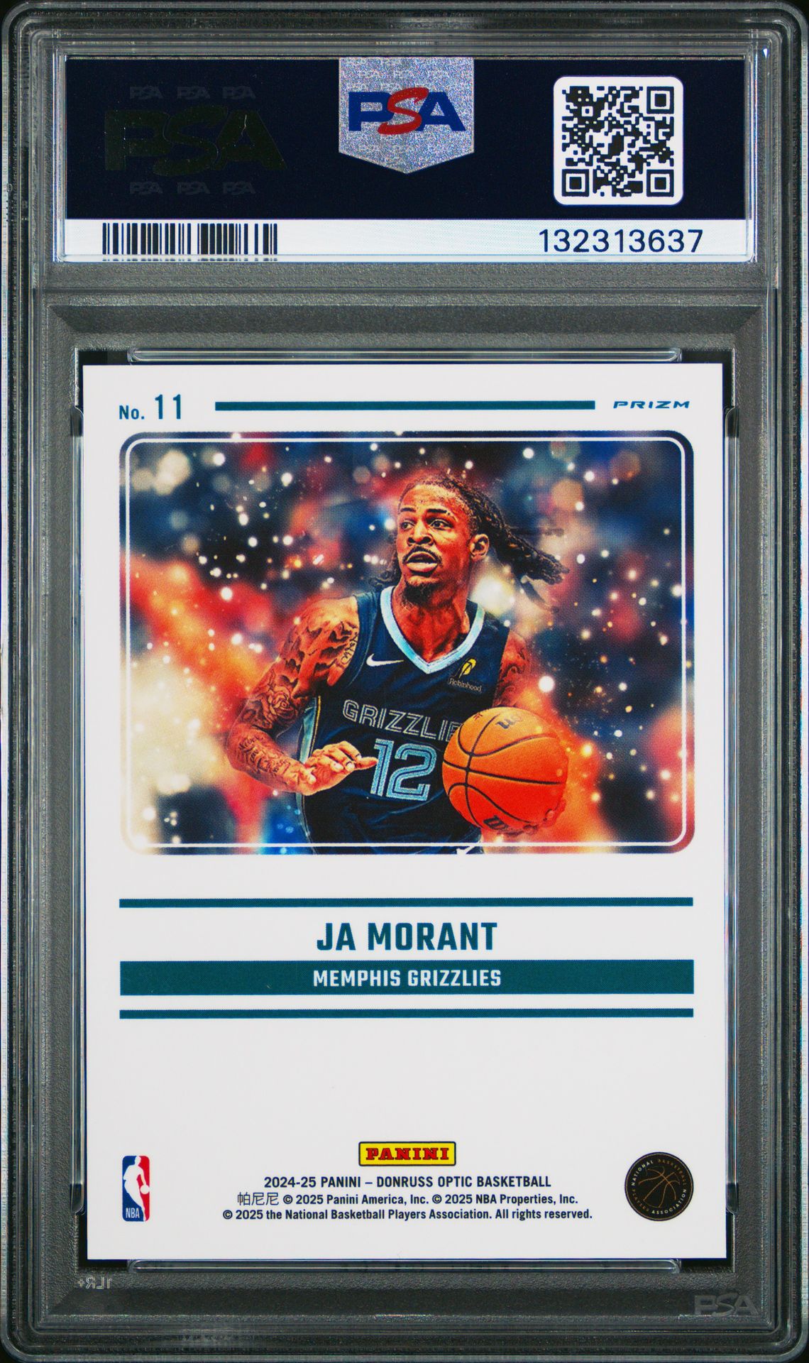 2024 Panini Donruss Optic Mythical Ja Morant #11 Mint 9 back