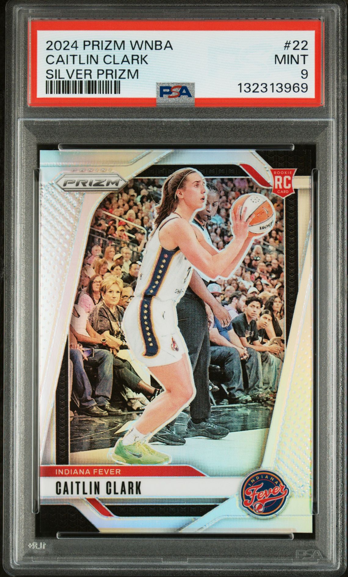2024 Panini Prizm Wnba Caitlin Clark #22 (Silver Prizm) Mint 9 front