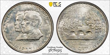 1937 50C Antietam MS66