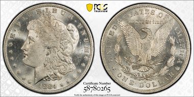 1884-O $1 MS64