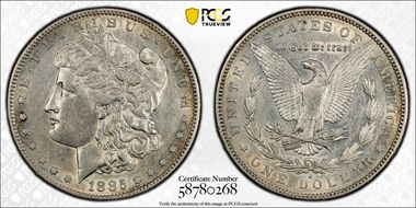 1885-S $1 AU50