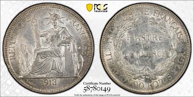 1913-A Piastre Lec-294 MS61