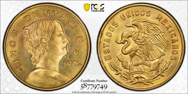 1962-Mo 5C KM-426 Brass MS66