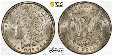 1878-S $1 MS62